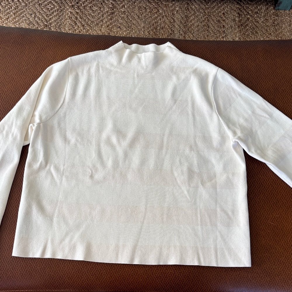 Chic Cream Women's Turtleneck Sweater